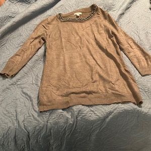 Beautiful Nee York and Company embellished collar sweater medium